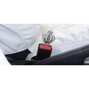 Заглушка на ремень безопасности Корона серебро