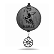 Арома подвеска грузовая КАМАЗ с мини-брелоком в черном цвете (КОМПЛЕКТ)