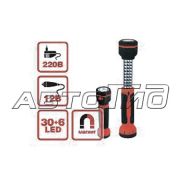 Светильник переносной AVS CD826 (30LED+6LED) 220/12В (акб)