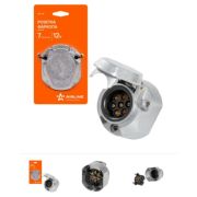 Розетка фаркопа 12В 7 контактов металл AIRLINE (ATE-05)