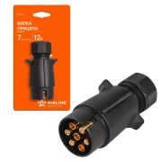 Вилка прицепа 7 контактов пластик AIRLINE (ATE-01)