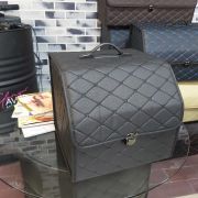 Ящик в багажник малый черный с белой строчкой