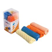 Набор салфеток из микрофибры (3шт 30*30см) + порофибра (1шт 20*18см) AIRLINE (AB-V-07)