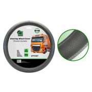 Оплетка «XL2»(44-46 см) ГРУЗОВИКИ Эко-кожа (серый) (DAF,MAN,MB,VOLVO,IVECO,RENAULT)