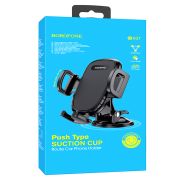 Держатель телефона на панель Route (зажимной) черный BOROFONE BH37