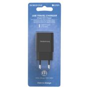 Сетевое зарядное устройство Sharp 1xUSB 2A черный BOROFONE BA20A