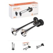 Сигнал звуковой пневматический 310/350мм 370/415Гц 125дБ LOW/HIGH 24В AIRLINE (AHR-24P-05)