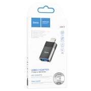Адаптер (переходник) Lightning (m) - USB2.0 (f) черный HOCO UA17