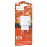 Зарядное устройство (адаптер) Surplus 1xUSB+1xUSB-C 30W белый Hoco