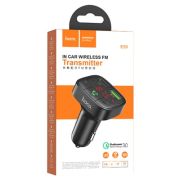 Трансмиттер Bluetooth в прикуриватель+1USB2.0+1USB3.0 QuickCharge(18W) TF-card черный Hoco E59