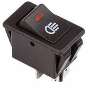 Клавиша 12V 35А красная с подсветкой (4конт) ON-OFF Nord YADA