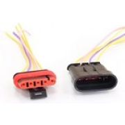 Колодка герметичная 4-конт. с проводами L=120мм, S=0,75мм (мама+папа)