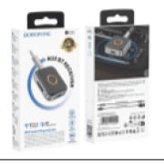 Адаптер-ресивер в магнитолу Bluetooth AUX черный BOROFONE BC55