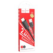 Дата-кабель Gratified USB - Lightning 2А 1м черный HOCO X88