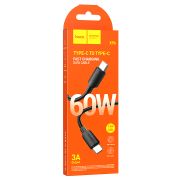 Дата-кабель Hyper Type-C-Type-C 3A/60W 1м черный HOCO X96