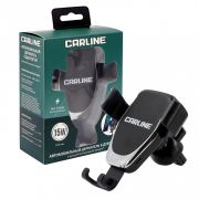 Держатель телефона в дефлектор гравитационный с функцией беспроводной зарядки Carline