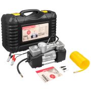 Компрессор металлический 60л/мин 2х поршневой СОЮЗ в кейсе 10 АТМ SKYWAY