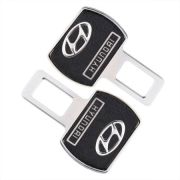 Заглушка ремня безопасности SW Черный/хром 90*55мм 2шт Hyundai SKYWAY
