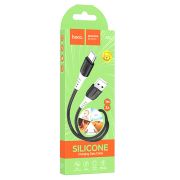Дата-кабель Silicone USB - Type-C 3А 1м черный HOCO X82