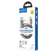 Дата-кабель Grand USB - Type-C 3А 1,2м черный HOCO U74