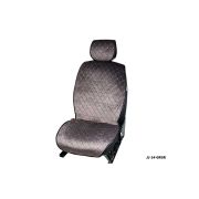Накидки MAXIMAL LUX комплект Алькантара Ромб серый/ шов серый COOLPART JJ09