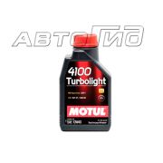 Масло моторное MOTUL 4100 Turbolight 10W40 A3/B4 (1л.) (взамен 6100 Synergie+ 10W40)