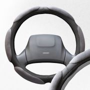 Оплетка SKYWAY Sponge air L Серая замша 6 подушечек