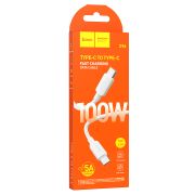 Дата-кабель Hyper Type-C-Type-C 5A/100W 1м белый HOCO X96