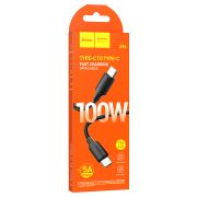 Дата-кабель Hyper Type-C-Type-C 5A/100W 1м черный HOCO X96