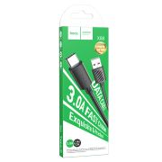 Дата-кабель Gratified USB - Type-C 3А 1м черный HOCO X88