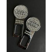 Заглушка на ремень безопасности Audi со стразами (1шт)