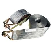 Ремень стяжной с крюками 75мм 7т 8м (желтый) СТРОП-ПРО