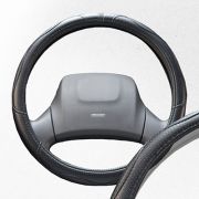 Оплетка SKYWAY Design Art- 7 L Черная экокожа