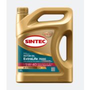 Масло моторное Sintec 5W40 ExtraLife 7000 SN/CF A3/B4 синт (4л)