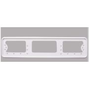 Рамка для номера без защелок белая без надписи