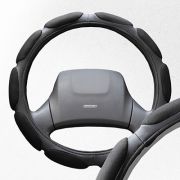 Оплетка SKYWAY Sponge classic L Черная замша 10 подушечек