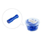 Клемма с изоляц. МАМА 2,8мм с полной изоляцией (под провод от 1,50 до 2,50мм кв, синяя) (уп.50шт)