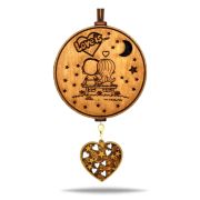 Арома подвеска Love is в коричневом цвете