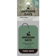 Ароматизатор подвесной Carall Awesome Days Plate Forest Glow прессованный картон (3шт) 3561