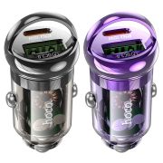 Зарядное устройство в прикуриватель Vision 1USB3.0 Quick Charger+1PD Type-C(30W) HOCO Z53A