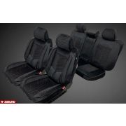 Накидки MAXIMAL комплект Велюр черный/шов красный COOLPART (N20)