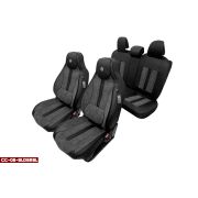 Чехлы MAXIMAL LUX комплект (5 мест) черный/темно-серый кант черный COOLPART CC-08