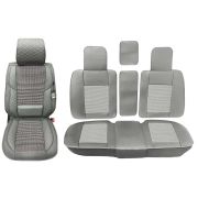 Накидки MAXIMAL LUX комплект (5 мест) Экокожа/ткань серый/серый COOLPART CC-04