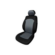 Чехлы MAXIMAL ROMB (5 мест) Сетка черный/шов серый CoolPart