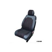 Чехлы MAXIMAL ROMB (5 мест) черный/шов красный COOLPART JJ58