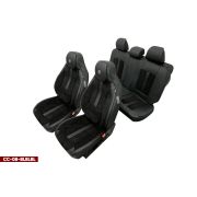 Чехлы MAXIMAL LUX комплект (5 мест) черный/черный кант черный COOLPART CC-08