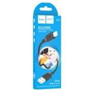 Дата-кабель Cool USB - Lightning 2.4А 1м черный HOCO X90