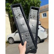 Рамка для номера с черными стразами (сменная лента)