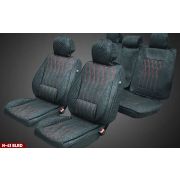 Накидки MAXIMAL комплект черный/шов красный COOLPART N41