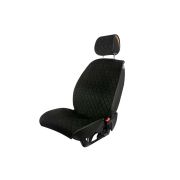 Накидки MAXIMAL передние Алькантара Ромб черный/шов синий COOLPART (JJ78BLBLU)